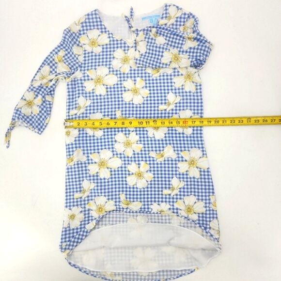 Draper James SCAD Cherokee Rose Gingham Shift Dress Size 8 Floral Preppy Summer - Picture 7 of 10